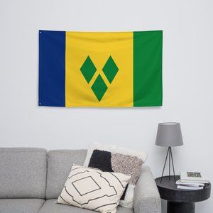 Saint Vincent and the Grenadines Flag (Customizable)